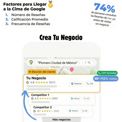Consigue Reseñas en Google al Instante